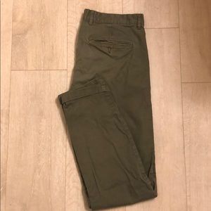 h&m green chino pants. Size 34